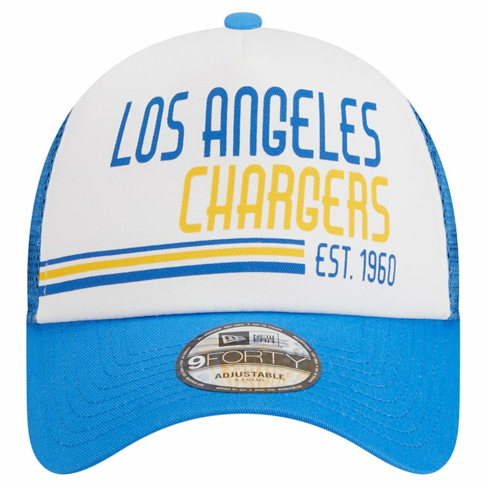 Stacked A-Frame Trucker 9FORTY Adjustable Hat - Los Angeles Chargers Hats