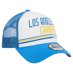 Stacked A-Frame Trucker 9FORTY Adjustable Hat - Los Angeles Chargers Hats
