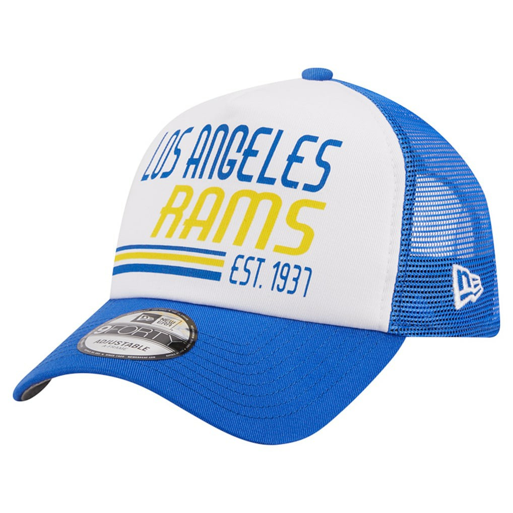 Stacked A-Frame Trucker 9FORTY Adjustable Hat - Los Angeles Rams Hats