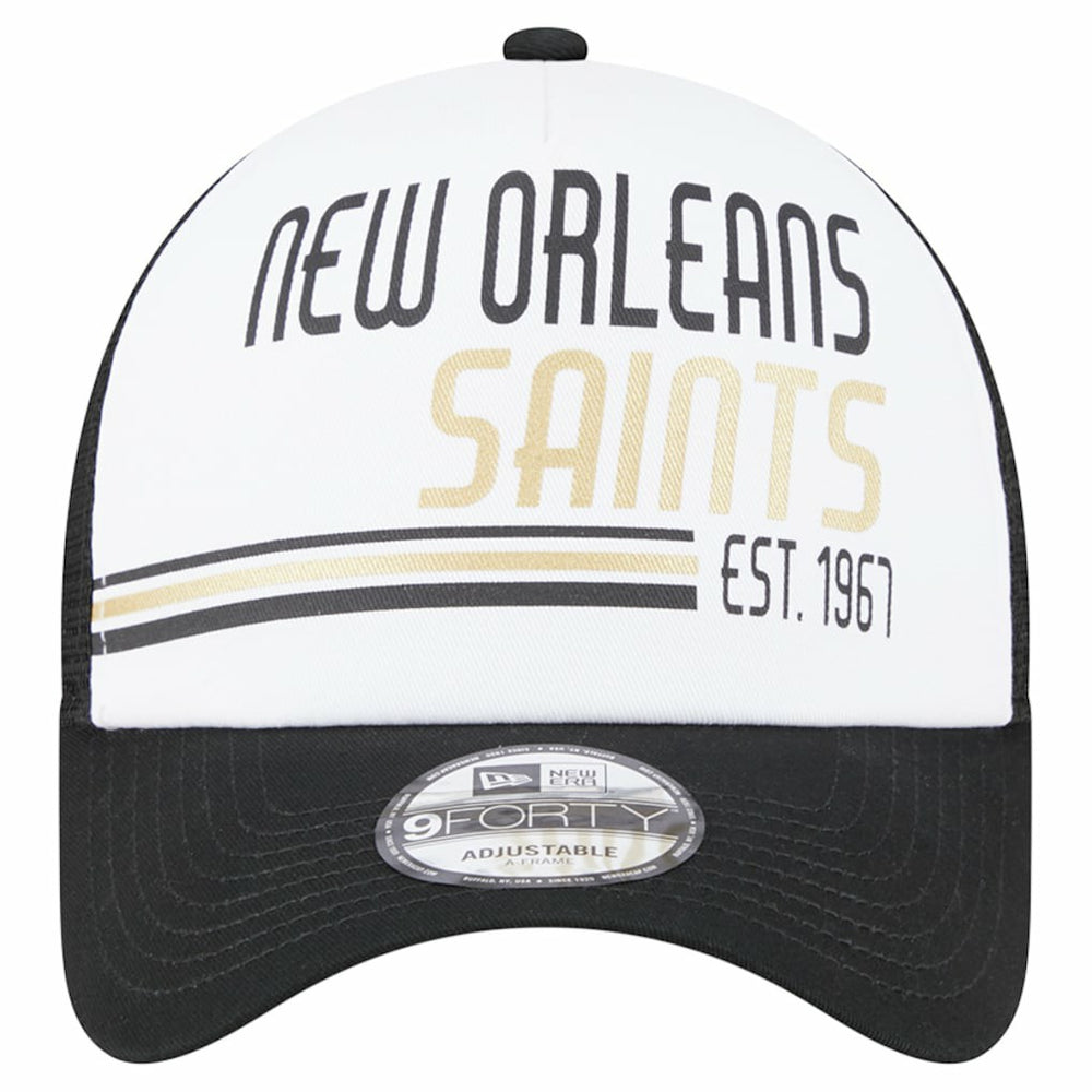 Stacked A-Frame Trucker 9FORTY Adjustable Hat - New Orleans Saints Hats