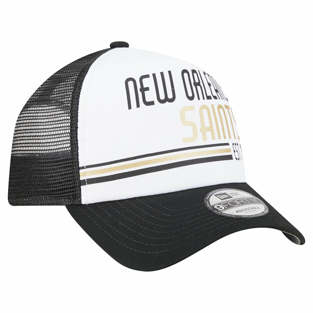 Stacked A-Frame Trucker 9FORTY Adjustable Hat - New Orleans Saints Hats