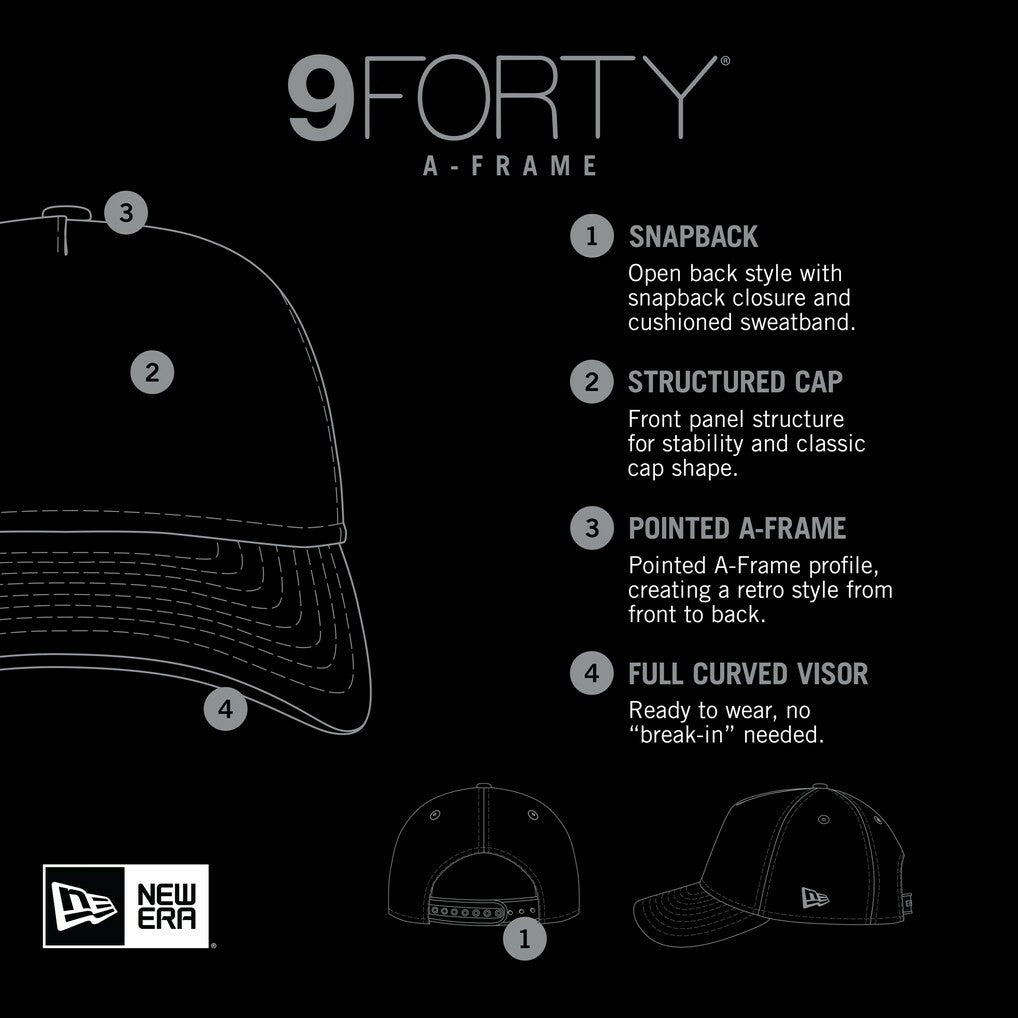 Stacked A-Frame Trucker 9FORTY Adjustable Hat - New York Giants Hats