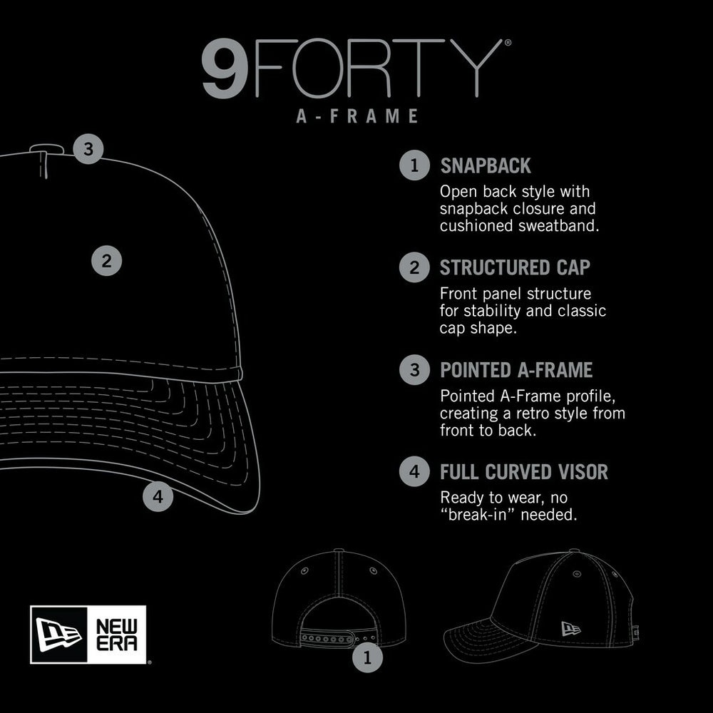 Stacked A-Frame Trucker 9FORTY Adjustable Hat - New York Giants Hats