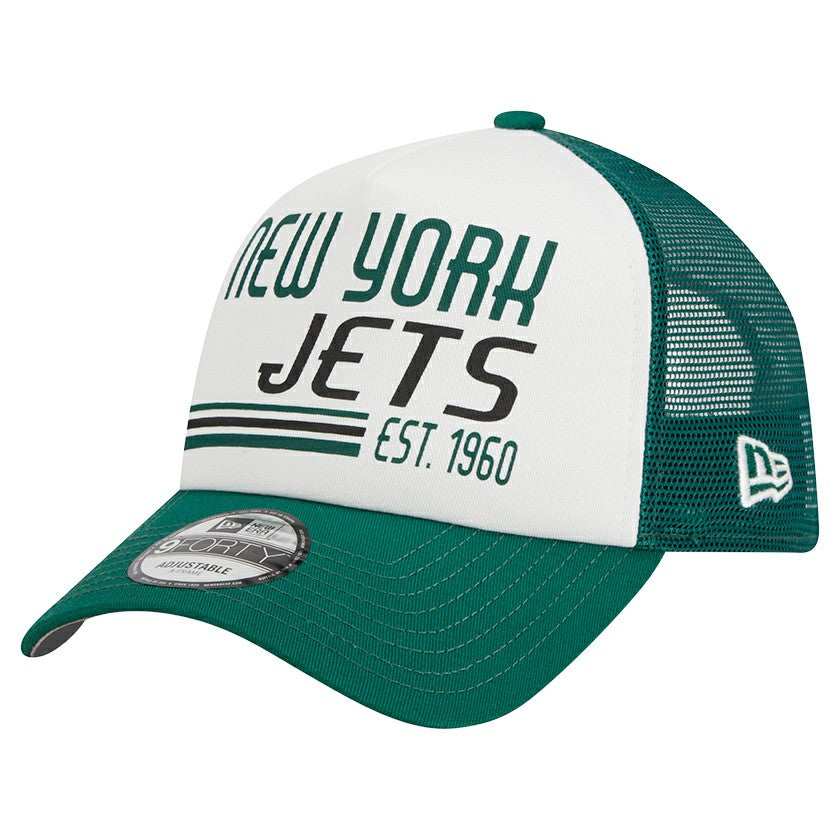 Stacked A-Frame Trucker 9FORTY Adjustable Hat - New York Jets Hats