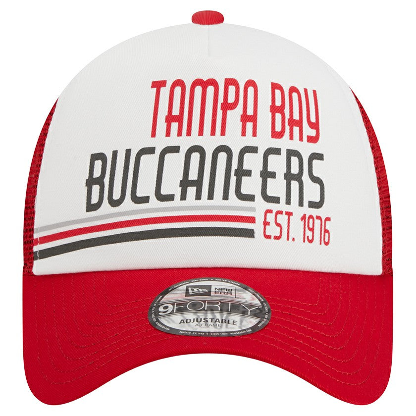 Stacked A-Frame Trucker 9FORTY Adjustable Hat - Tampa Bay Buccaneers Hats