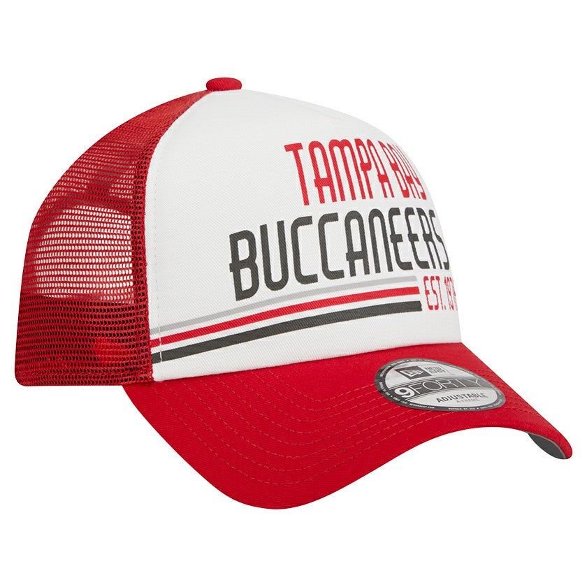 Stacked A-Frame Trucker 9FORTY Adjustable Hat - Tampa Bay Buccaneers Hats