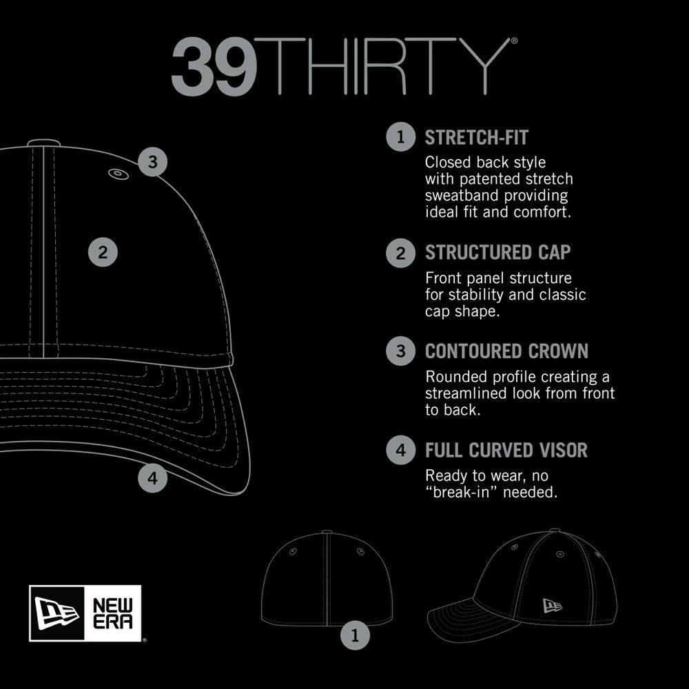 Striped 39THIRTY Flex Hat - Tennessee Titans Hats