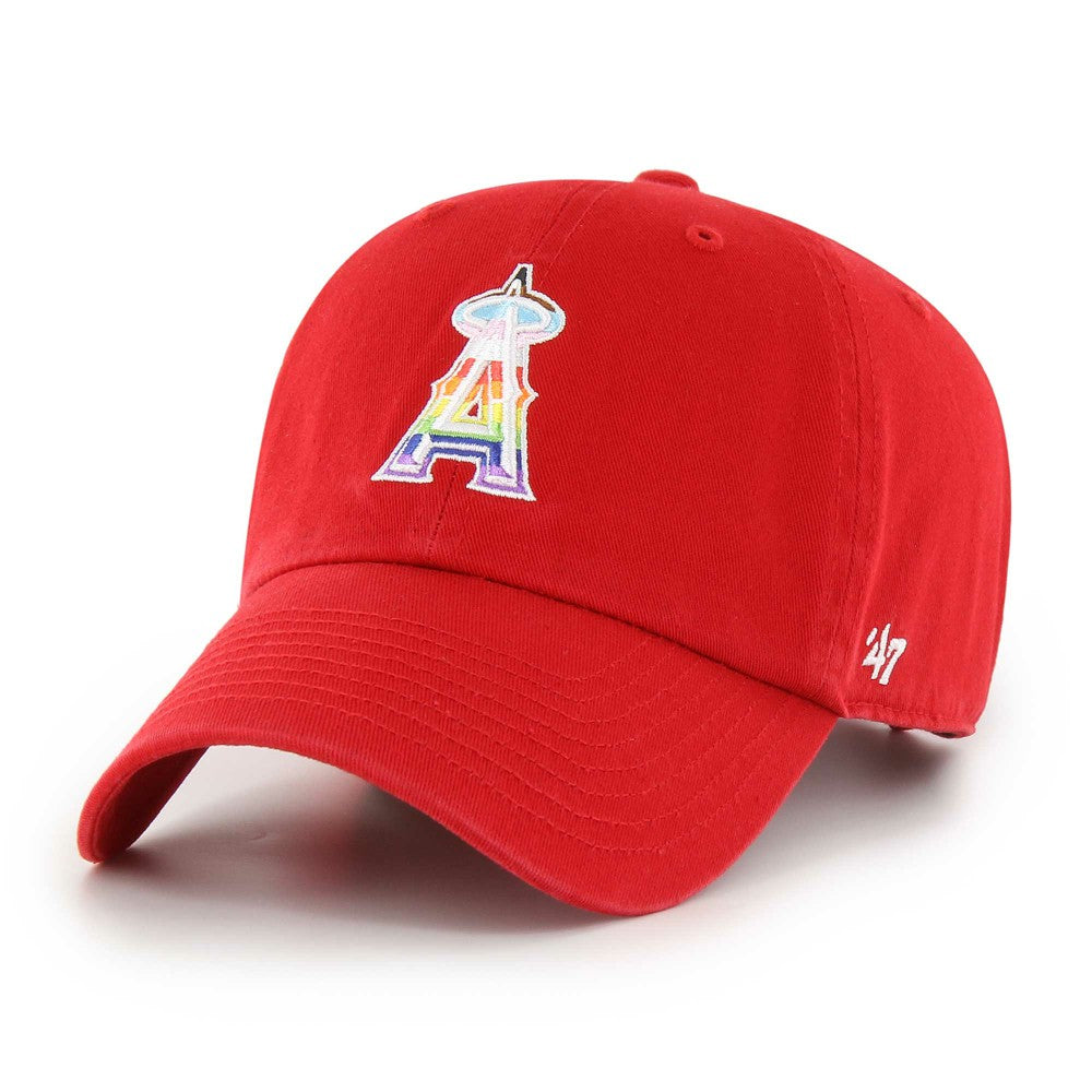 Red Los Angeles Angels '47 Team Pride Clean Up Adjustable Hat