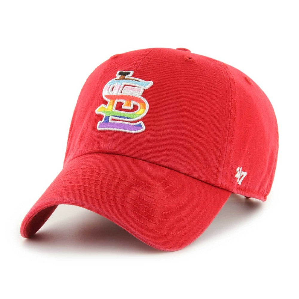 Red St. Louis Cardinals '47 Team Pride Clean Up Adjustable Hat