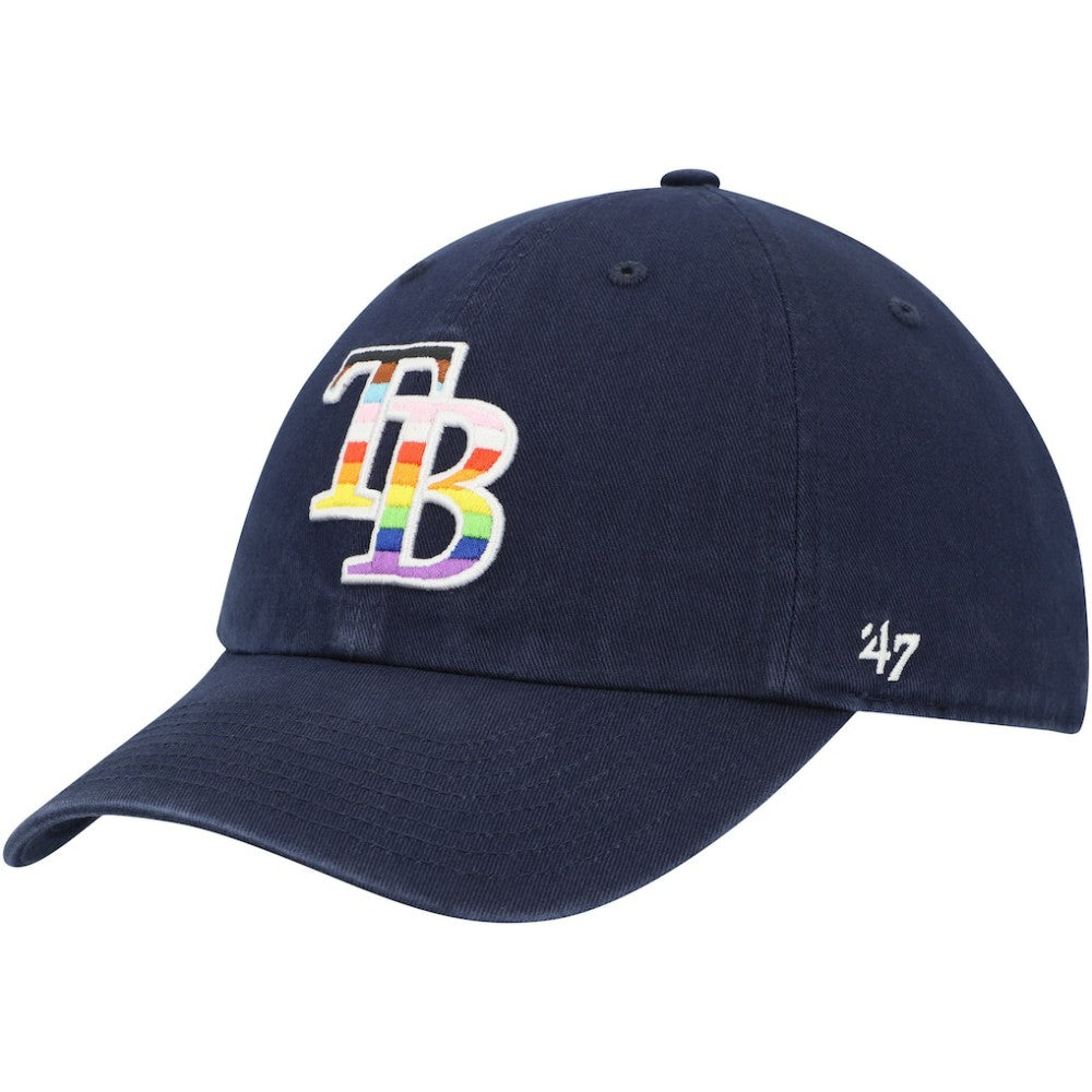 Navy Tampa Bay Rays '47 Team Pride Clean Up Adjustable Hat