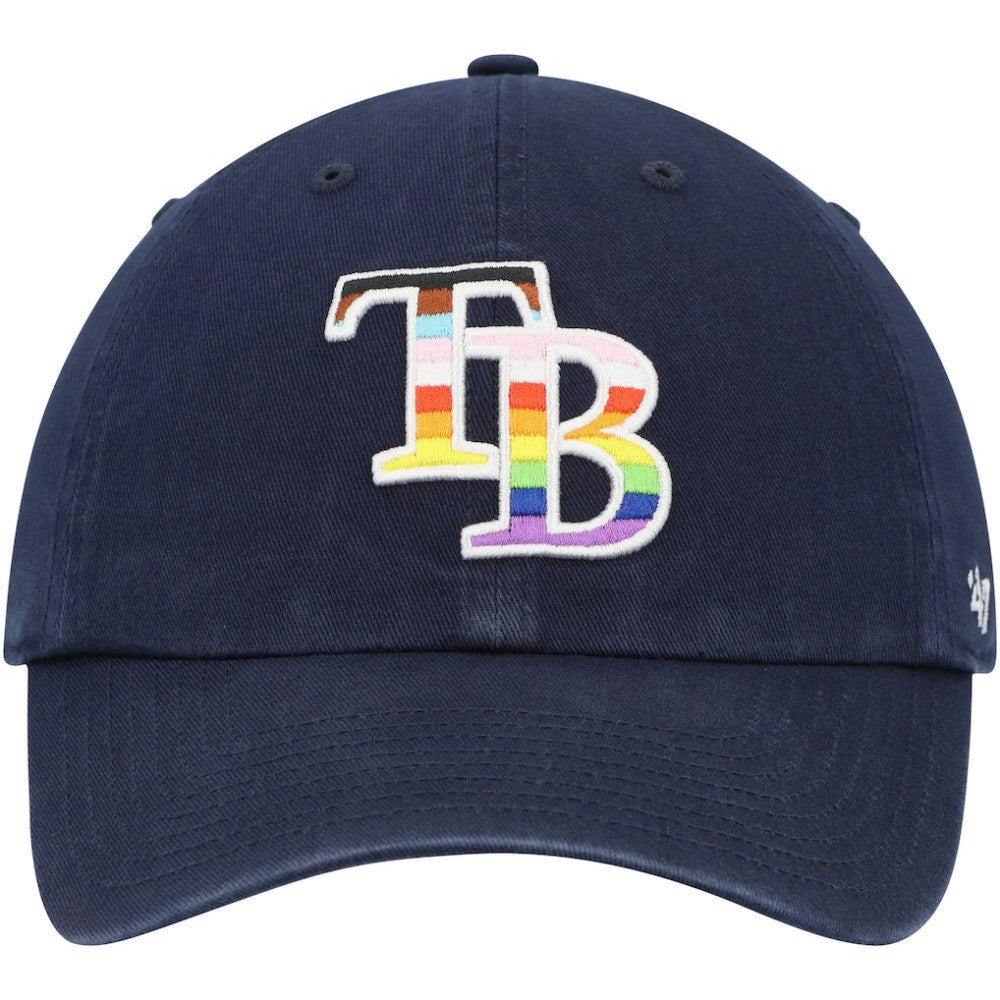 Navy Tampa Bay Rays '47 Team Pride Clean Up Adjustable Hat