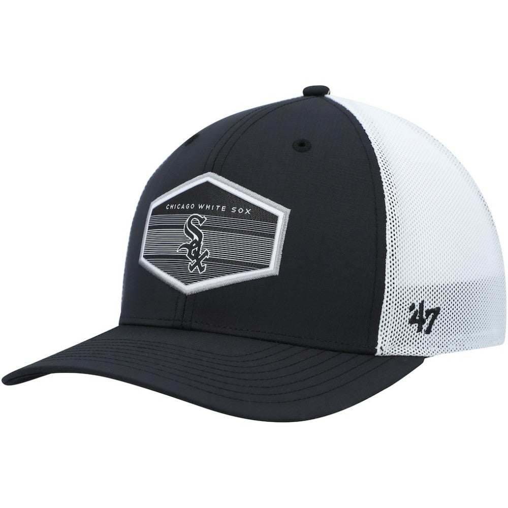 Black/White Chicago White Sox '47 Burgess Trucker Snapback Hat