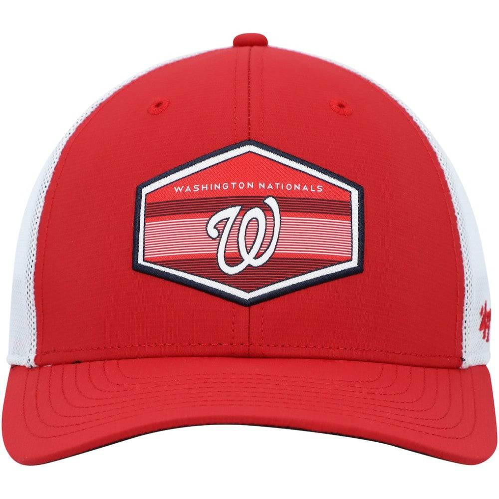 Red/White Washington Nationals '47 Burgess Trucker Snapback Hat