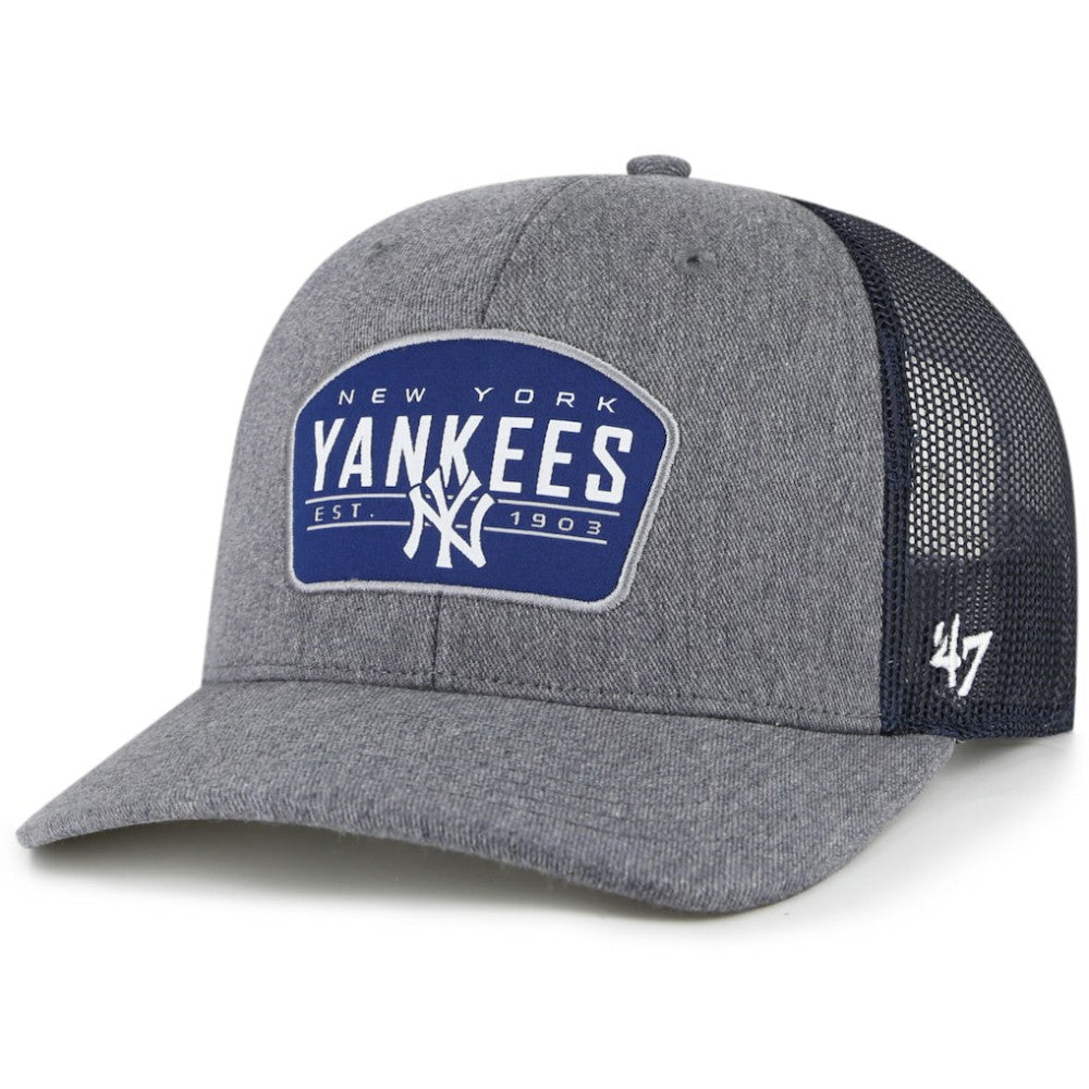Charcoal/Navy New York Yankees '47 Slate Trucker Snapback Hat