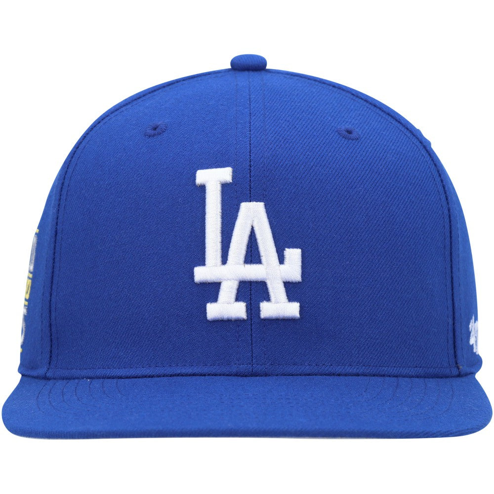 Royal Los Angeles Dodgers '47 2020 World Series Sure Shot Captain Snapback Hat