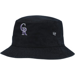 Black Colorado Rockies '47 Primary Bucket Hat