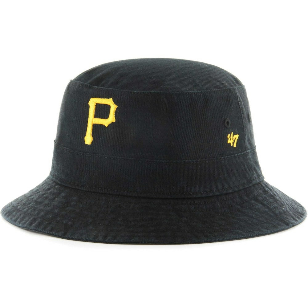 Black Pittsburgh Pirates '47 Primary Bucket Hat