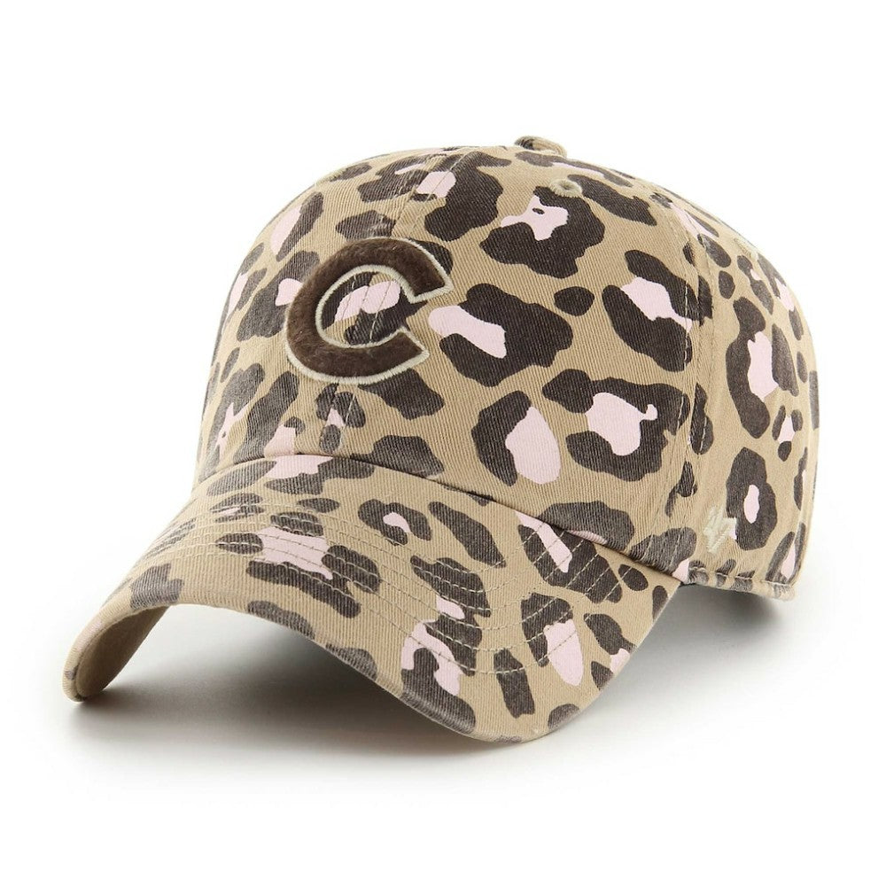 Khaki Chicago Cubs '47 Women's Bagheera Clean Up Adjustable Hat
