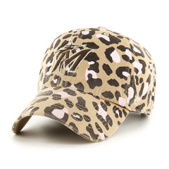 Khaki Miami Marlins '47 Women's Bagheera Clean Up Adjustable Hat