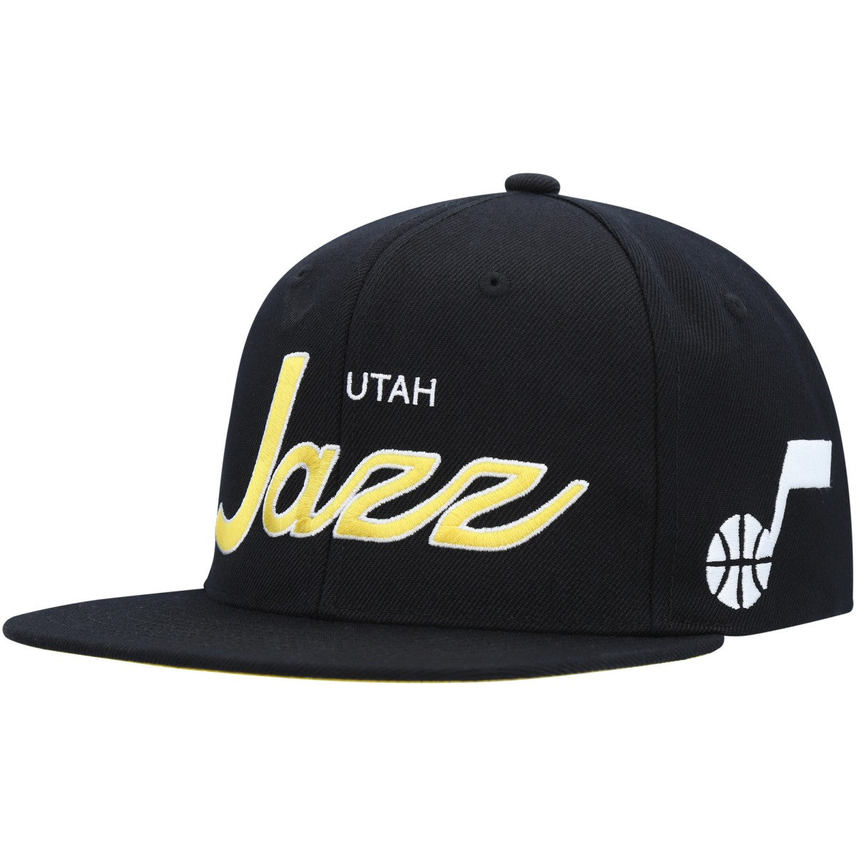 Mitchell & Ness Utah Jazz Hardwood Classics Script 2.0 Snapback Hat