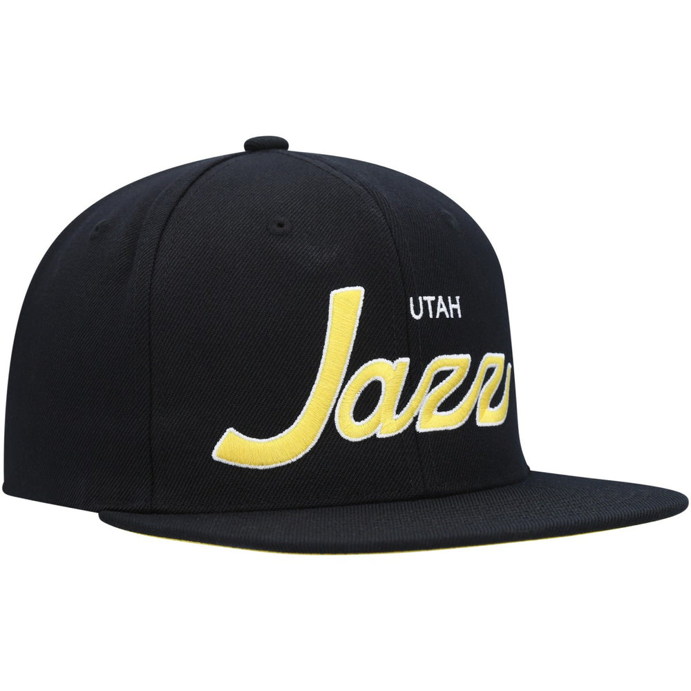 Mitchell & Ness Utah Jazz Hardwood Classics Script 2.0 Snapback Hat