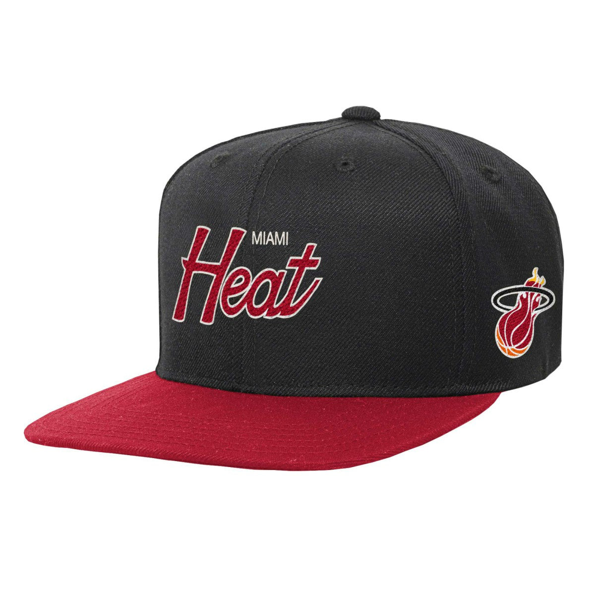 Mitchell & Ness Miami Heat Youth Team Script Snapback Hat
