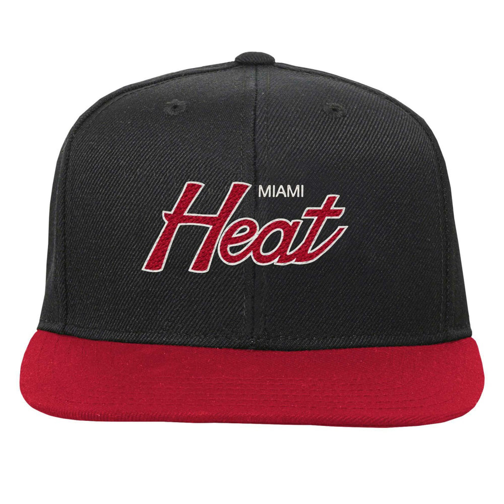 Mitchell & Ness Miami Heat Youth Team Script Snapback Hat
