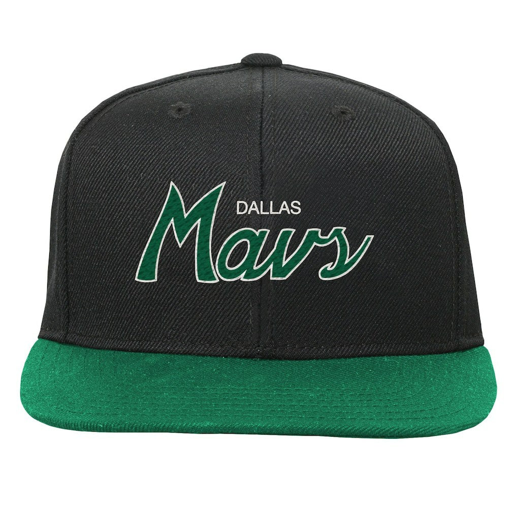 Mitchell & Ness Dallas Mavericks Youth Team Script Snapback Hat sale