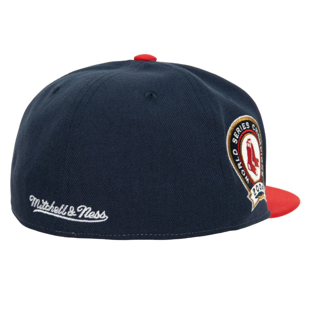 Red/ Boston Red Sox Mitchell & Ness Bases Loaded Fitted Hat