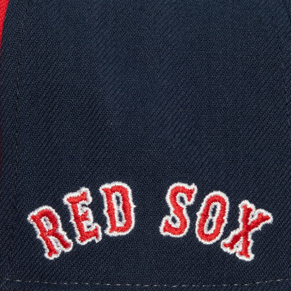 Red/ Boston Red Sox Mitchell & Ness Bases Loaded Fitted Hat