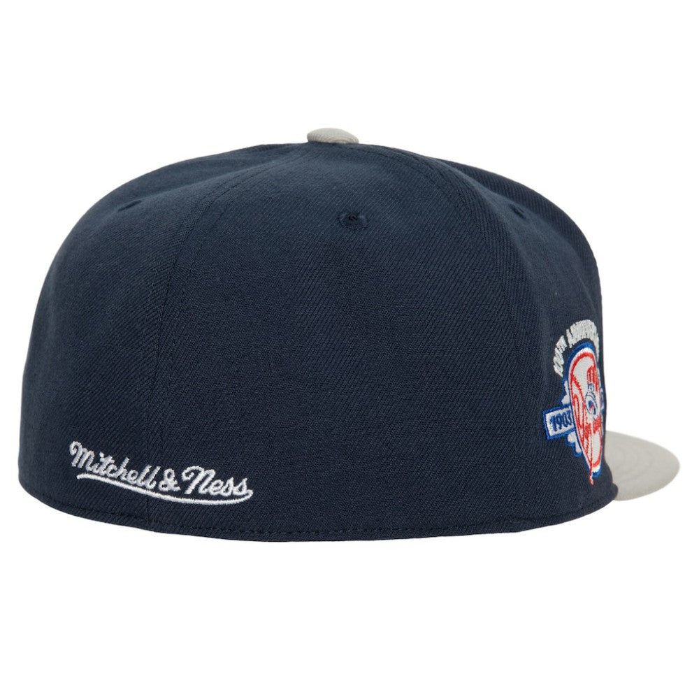 Navy/Gray New York Yankees Mitchell & Ness Bases Loaded Fitted Hat