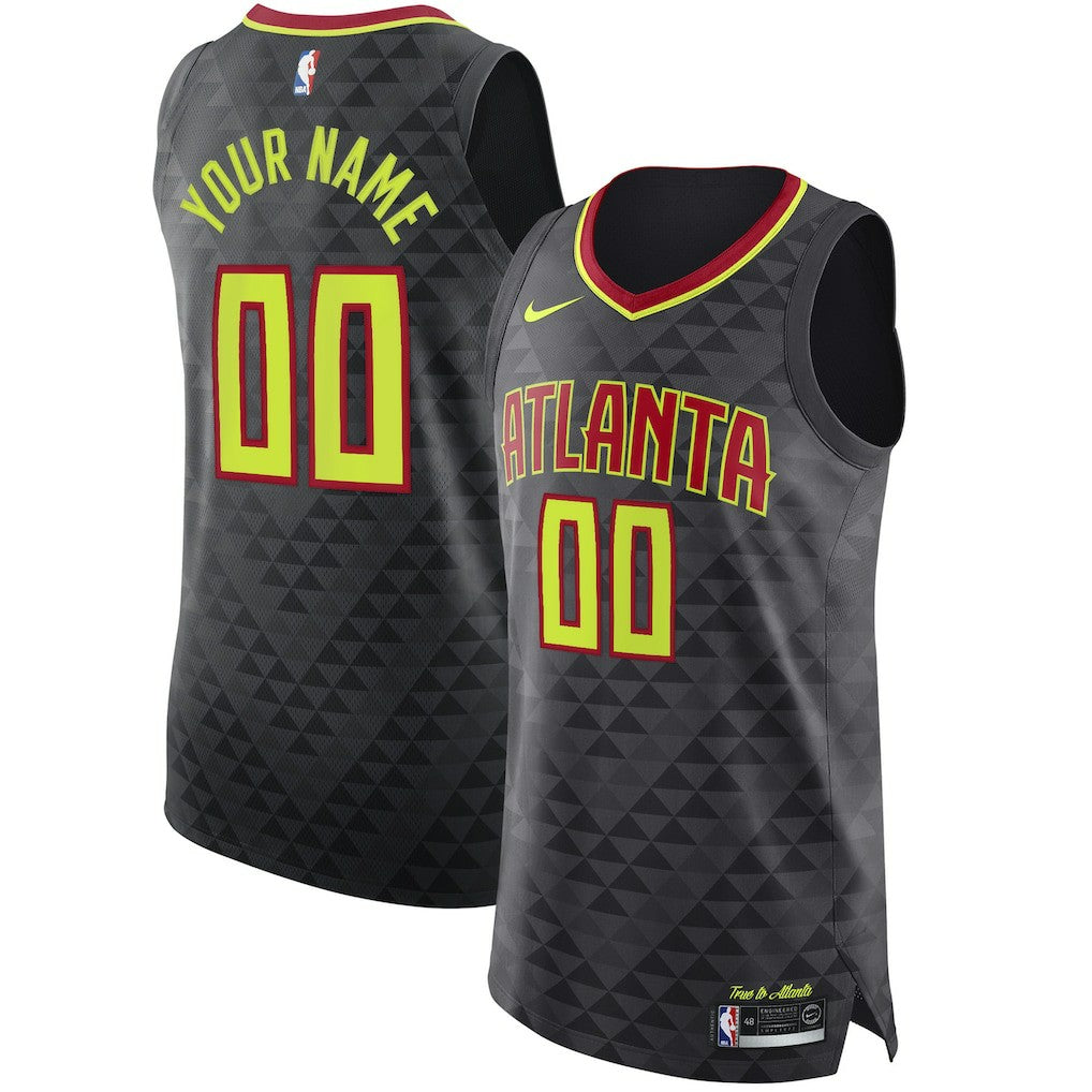 Nike Atlanta Hawks Authentic Custom Jersey Black