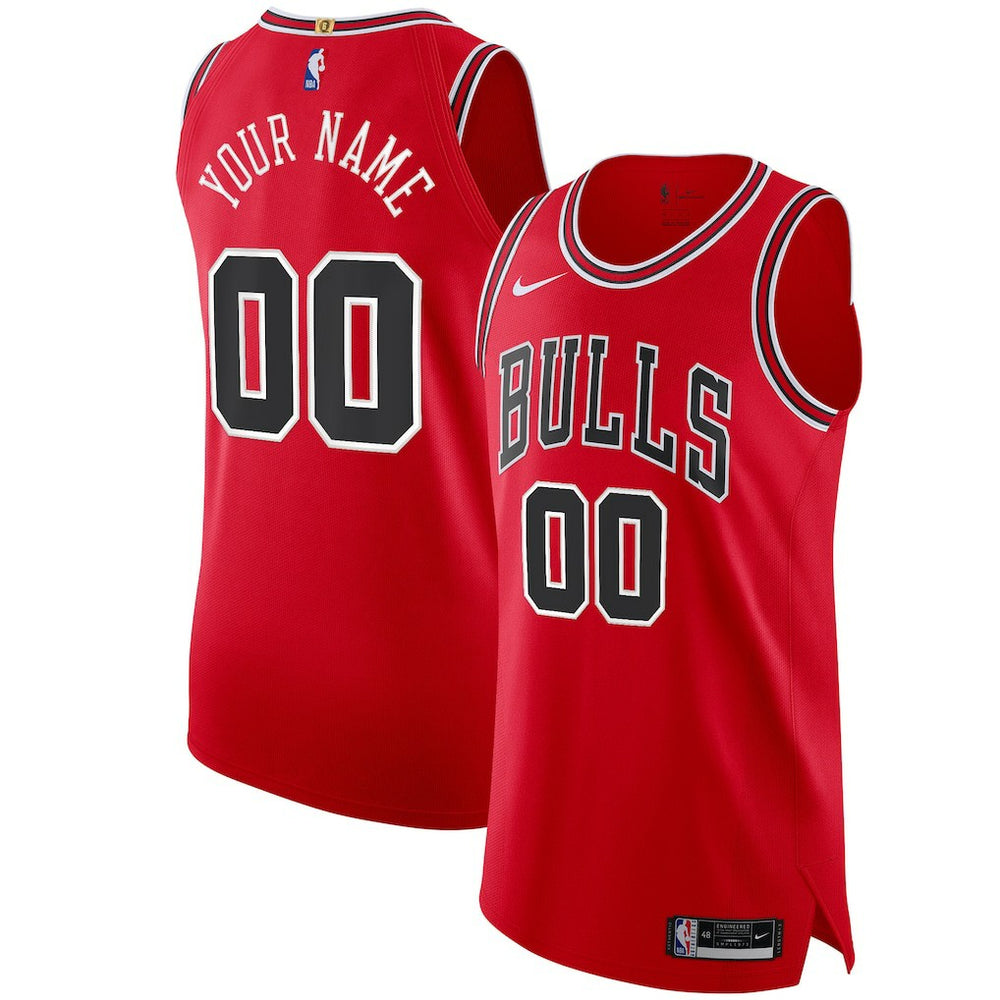 Nike Chicago Bulls Authentic Custom Jersey Red sale