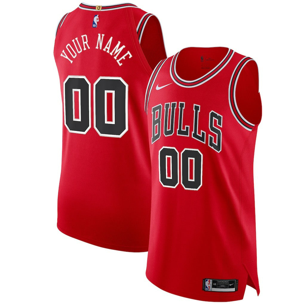 Nike Chicago Bulls Authentic Custom Jersey Red sale