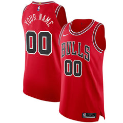 Nike Chicago Bulls Authentic Custom Jersey Red sale