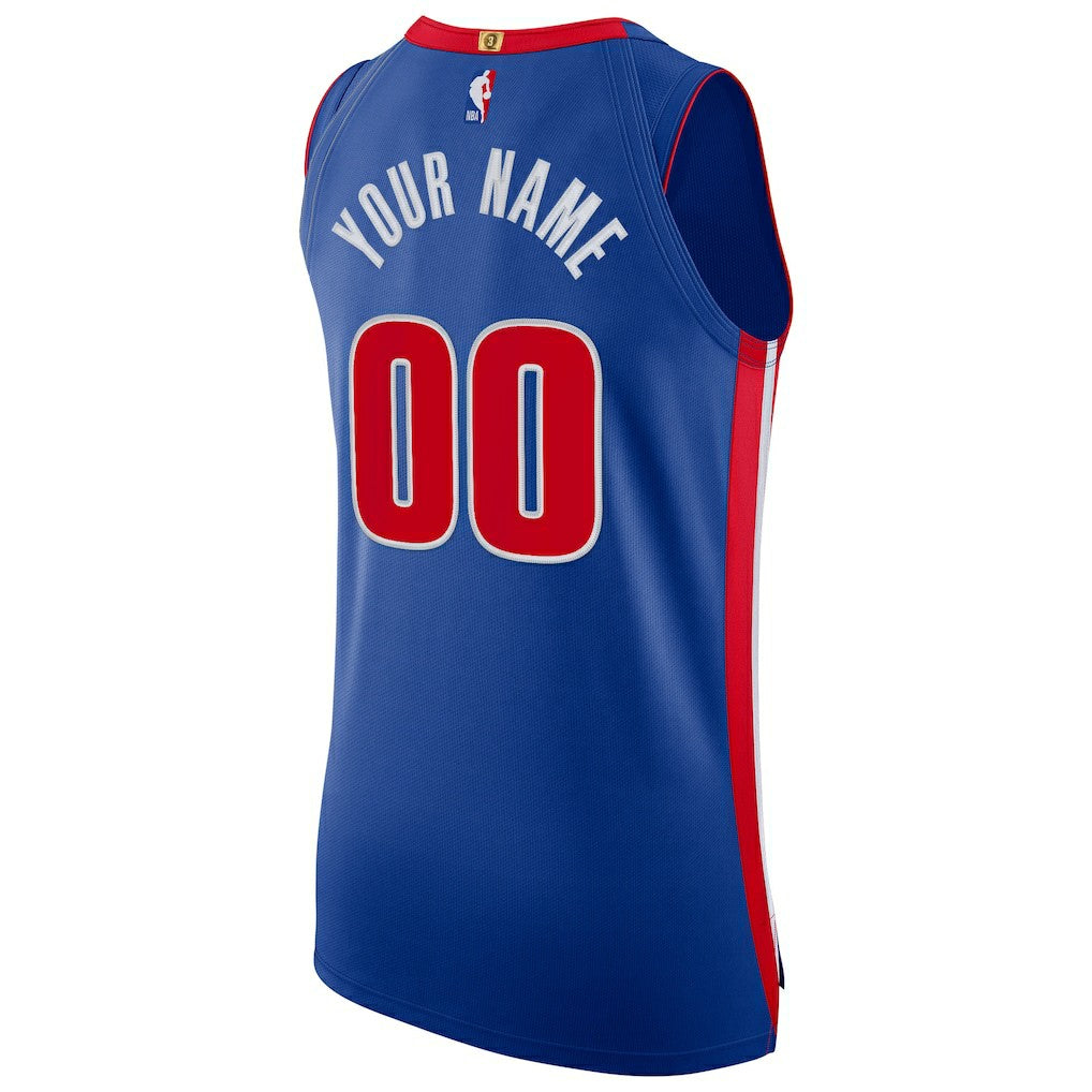 Nike Detroit Pistons Authentic Custom Jersey Blue sale