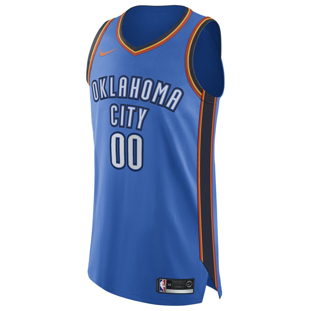 Nike Oklahoma City Thunder Authentic Custom Jersey Blue