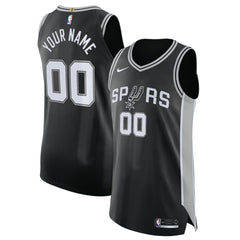 Nike San Antonio Spurs Authentic Custom Jersey Black