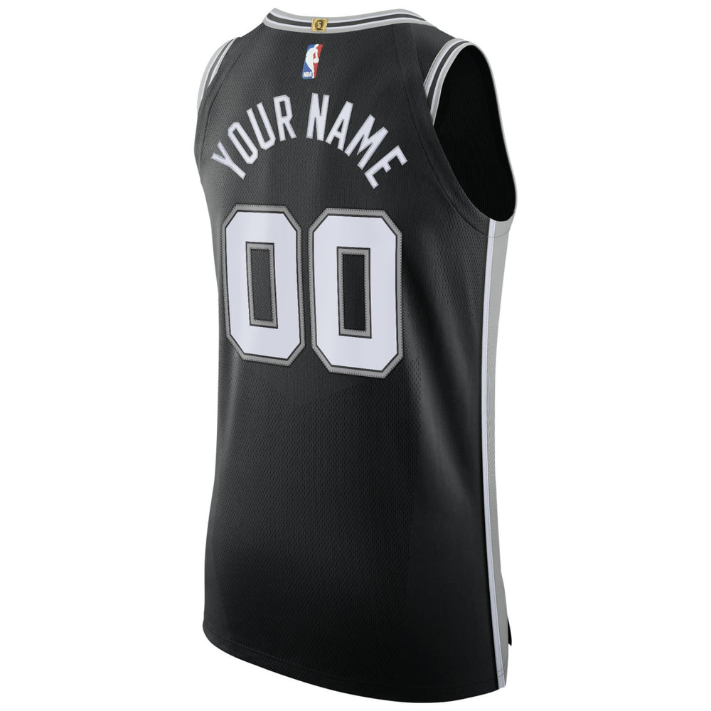 Nike San Antonio Spurs Authentic Custom Jersey Black