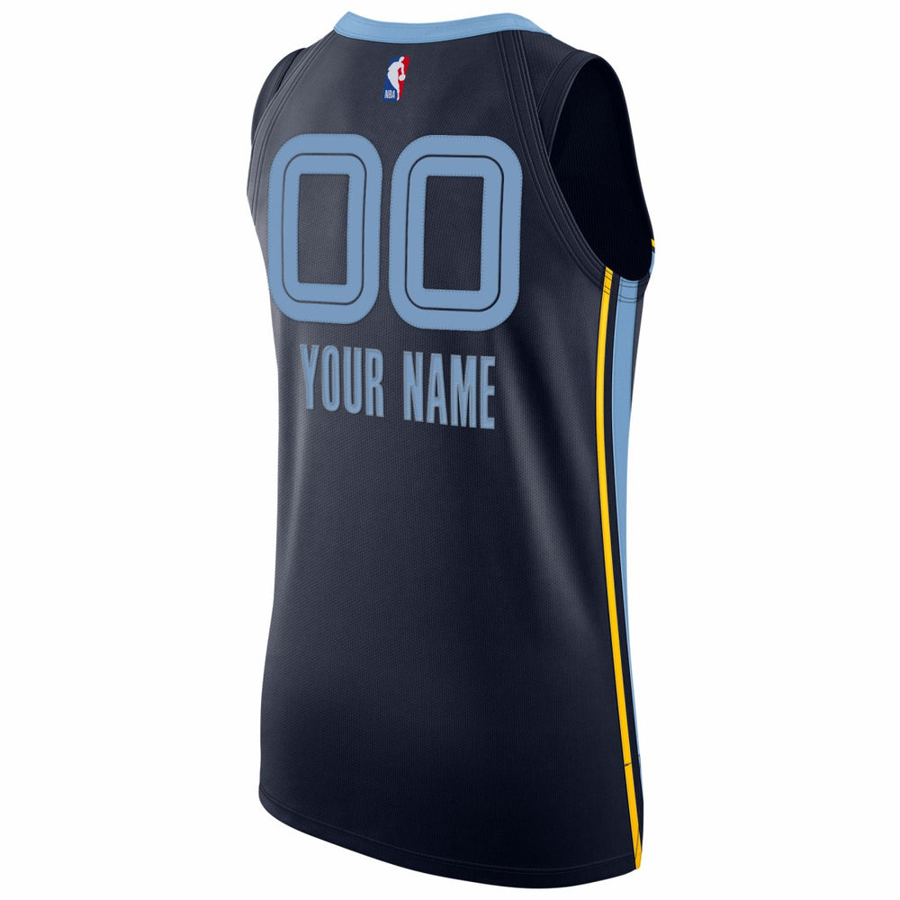 Nike Memphis Grizzlies 2020/21 Authentic Custom Jersey Navy