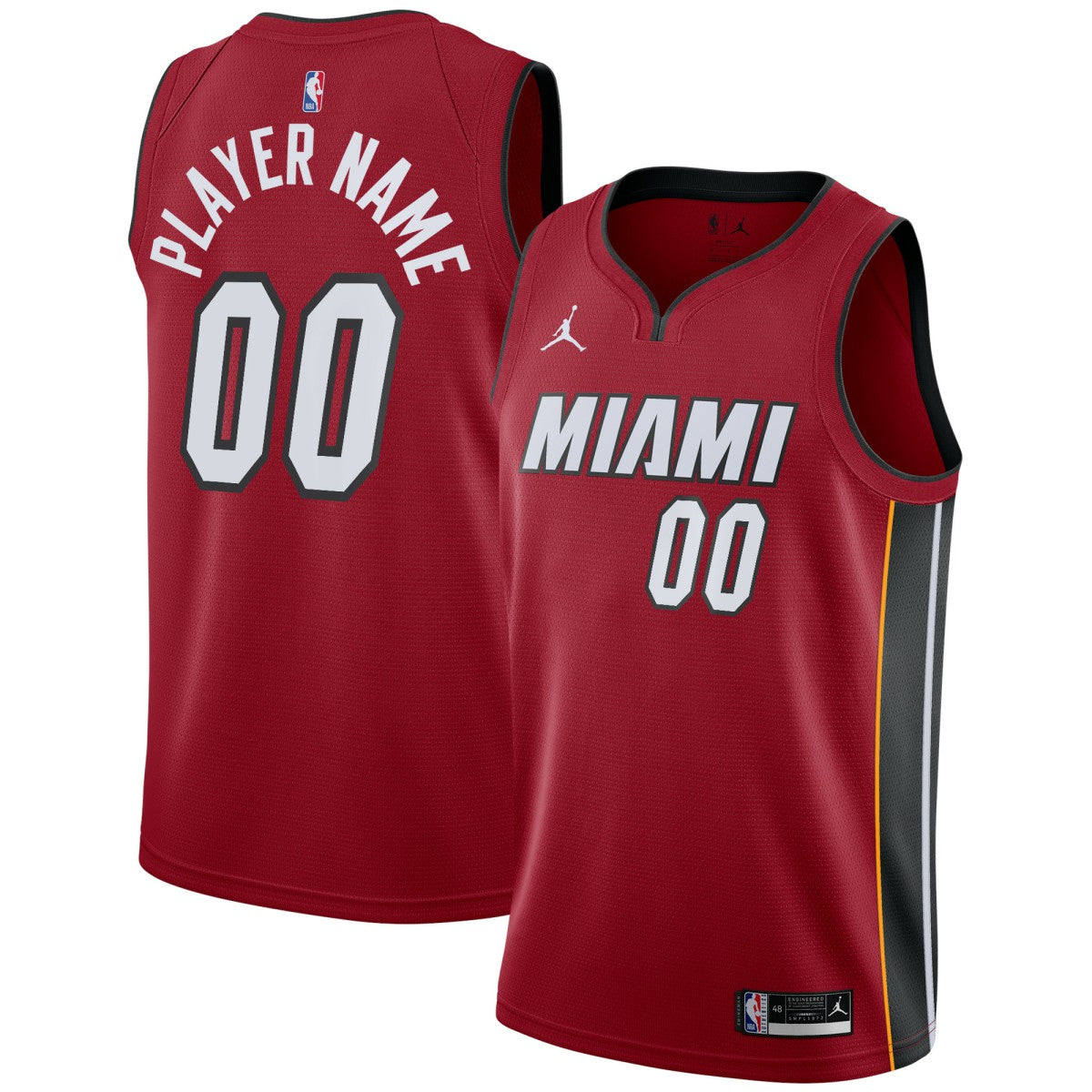 Miami Heat Jordan Brand Swingman Custom Jersey