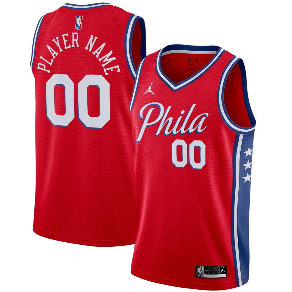 Philadelphia 76ers Jordan Brand Swingman Custom Jersey