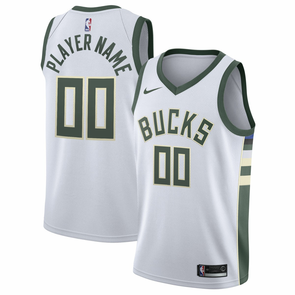 Nike Milwaukee Bucks 2020/21 Swingman Custom Jersey