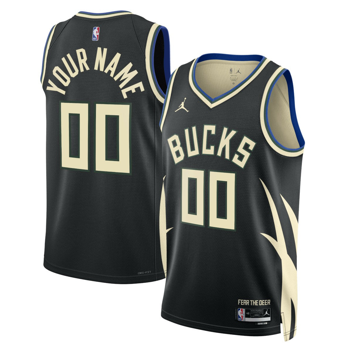 Milwaukee Bucks Jordan Brand Unisex 2022/23 Swingman Custom Jersey