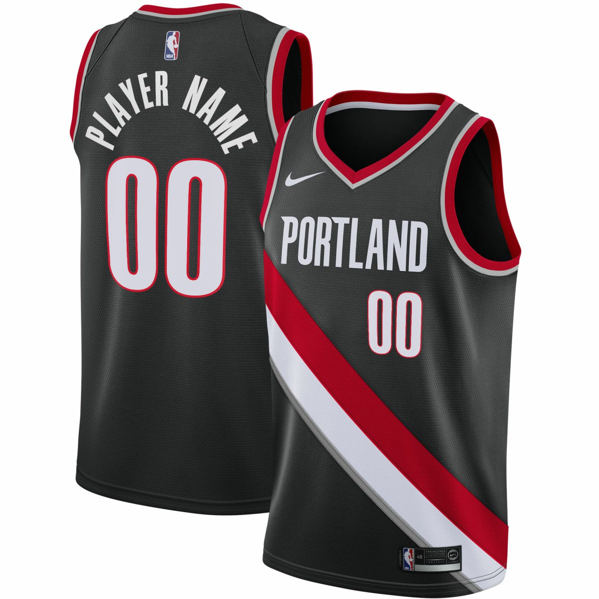 Nike Portland Trail Blazers 2020/21 Swingman Custom Jersey