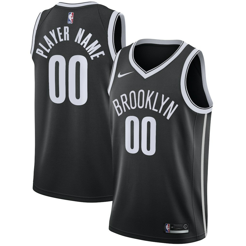 Nike Brooklyn Nets Swingman Custom Jersey Black