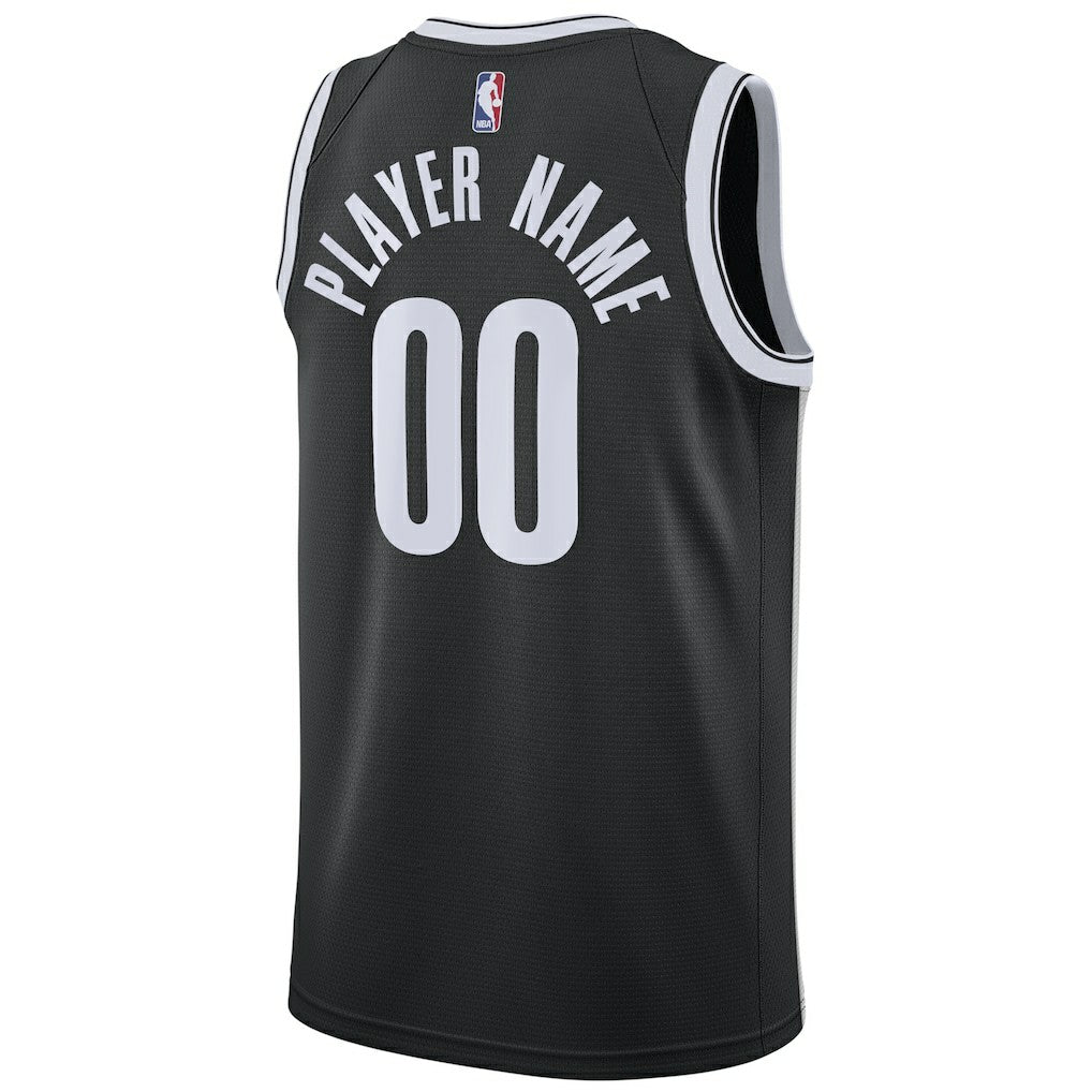 Nike Brooklyn Nets Swingman Custom Jersey Black