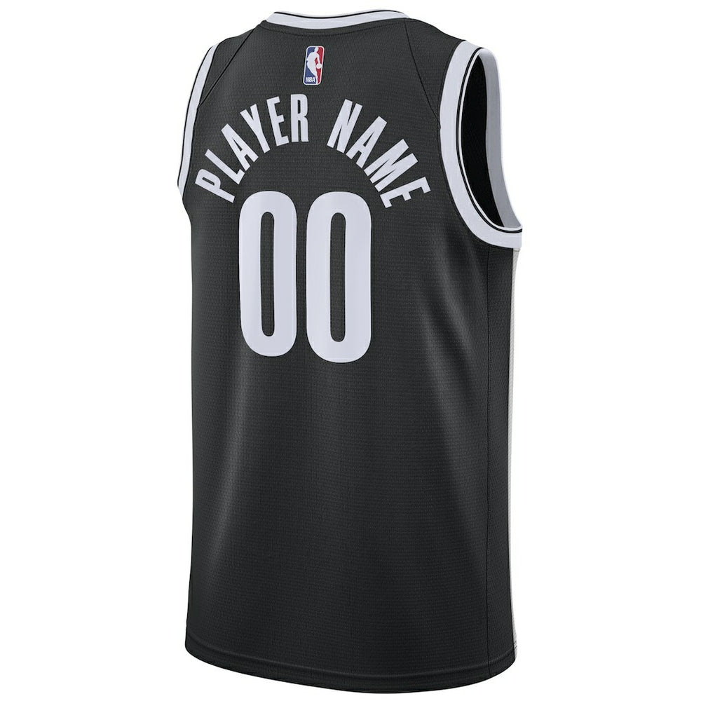 Nike Brooklyn Nets Swingman Custom Jersey Black