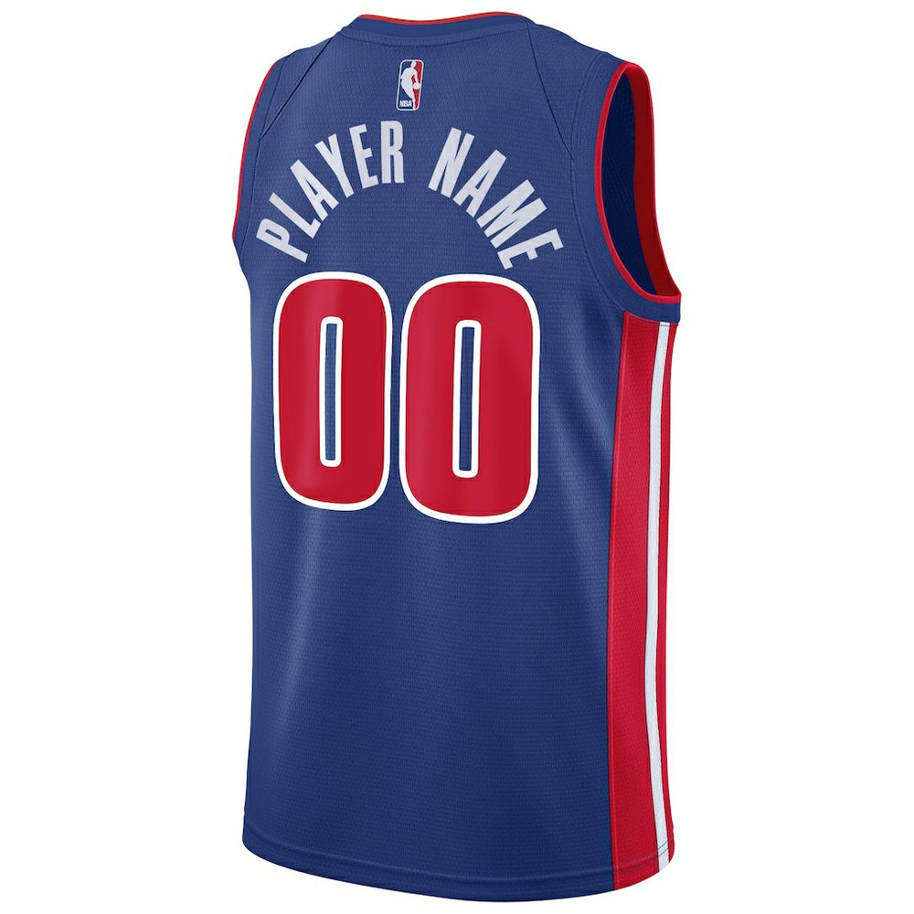 Nike Detroit Pistons Swingman Custom Jersey Blue sale