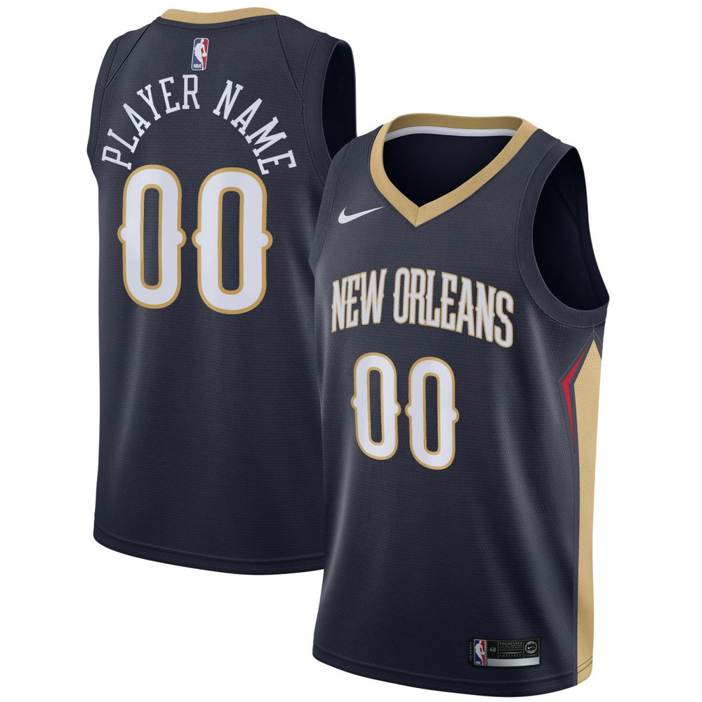 Nike New Orleans Pelicans Swingman Custom Jersey Navy